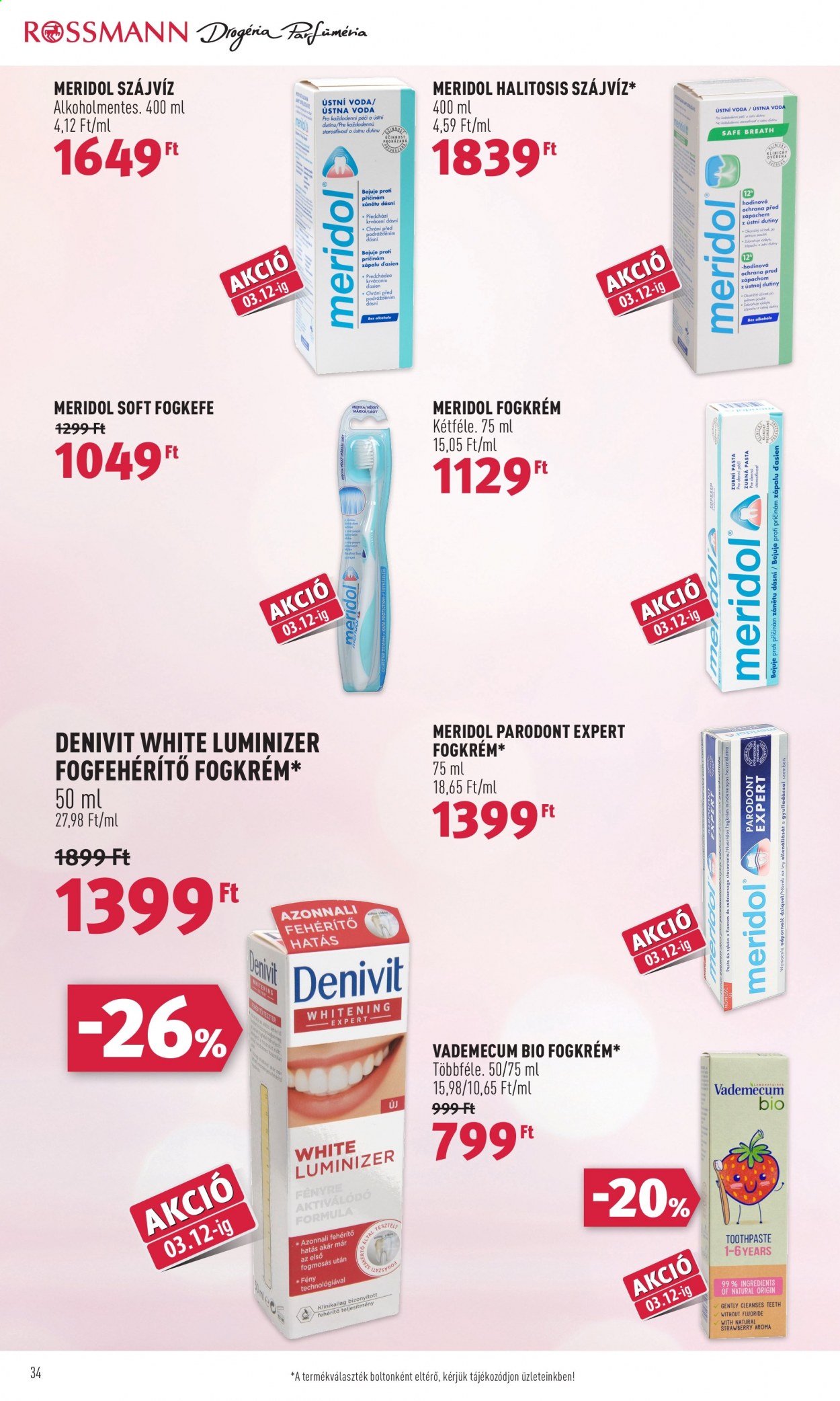 Rossmann akciós újságok - 2021.03.01 - 2021.03.05. Oldal 34