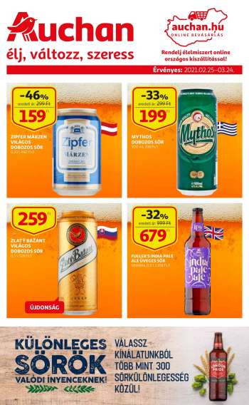 Újság Auchan - 2021.02.25 - 2021.03.24.