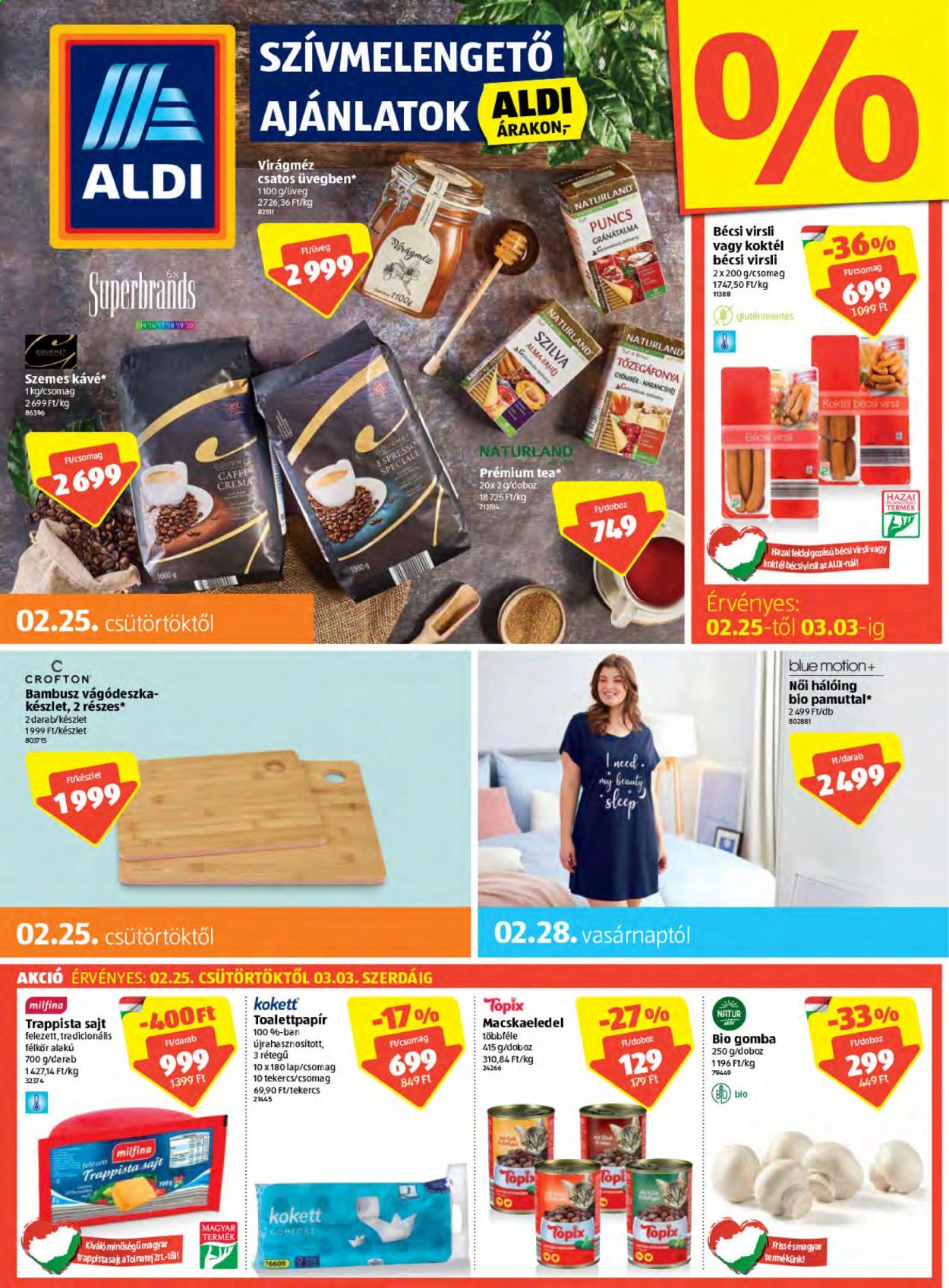 Aldi akciós újságok - 2021.02.25 - 2021.03.03. Oldal 1