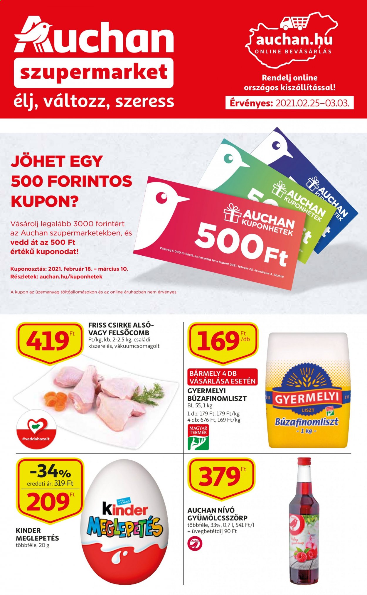 Auchan akciós újságok - 2021.02.25 - 2021.03.03. Oldal 1