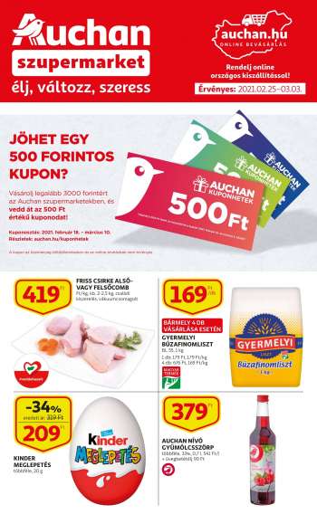 Újság Auchan - 2021.02.25 - 2021.03.03.