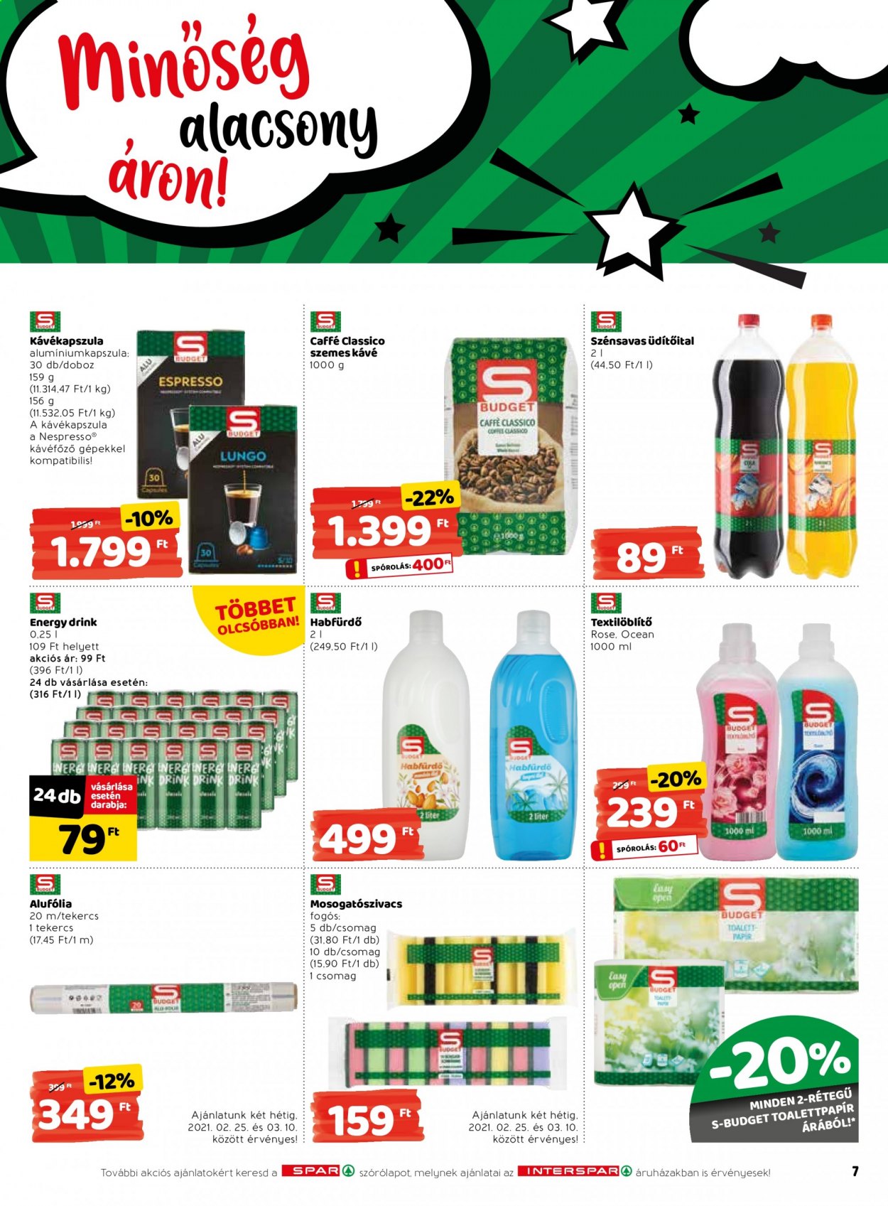 INTERSPAR akciós újságok - 2021.02.25 - 2021.03.03. Oldal 7