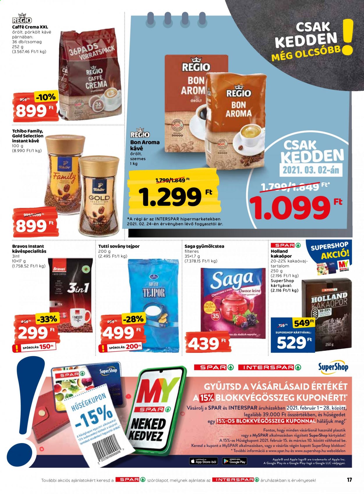 INTERSPAR akciós újságok - 2021.02.25 - 2021.03.03. Oldal 17