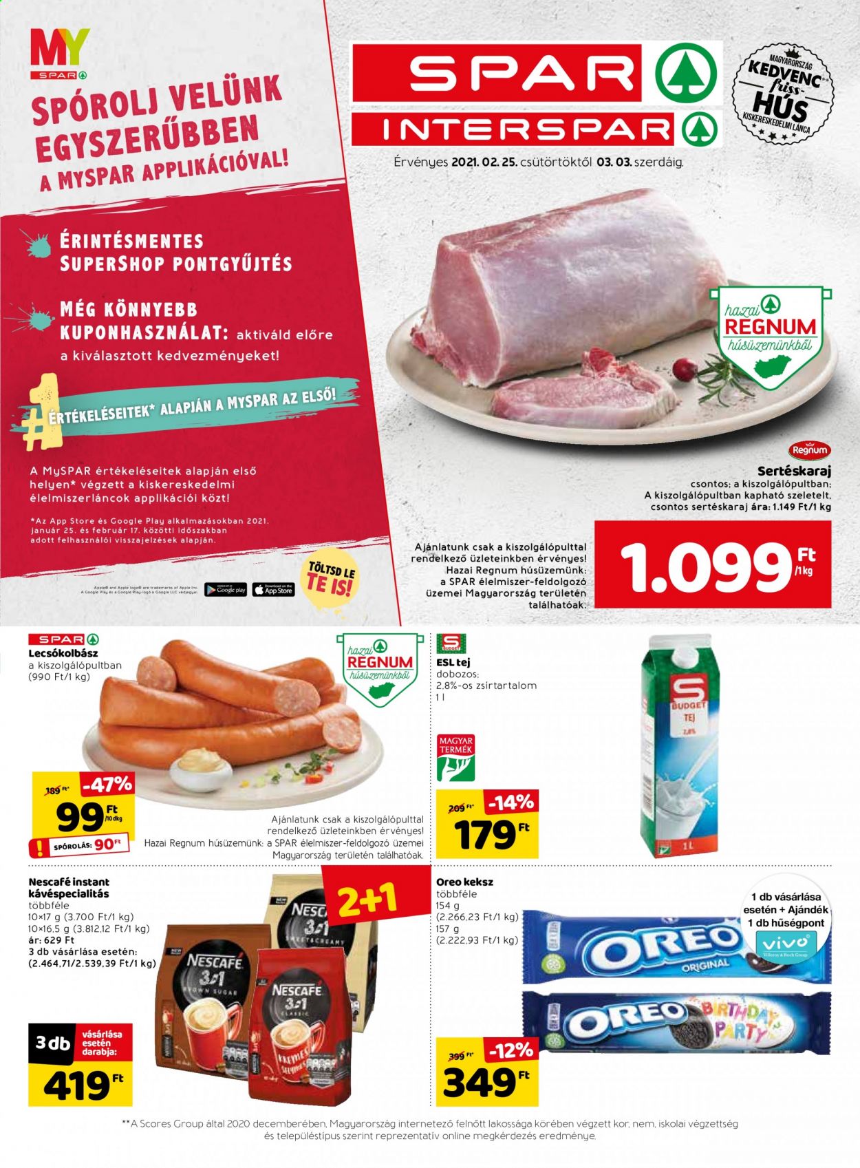 SPAR akciós újságok - 2021.02.25 - 2021.03.03. Oldal 1