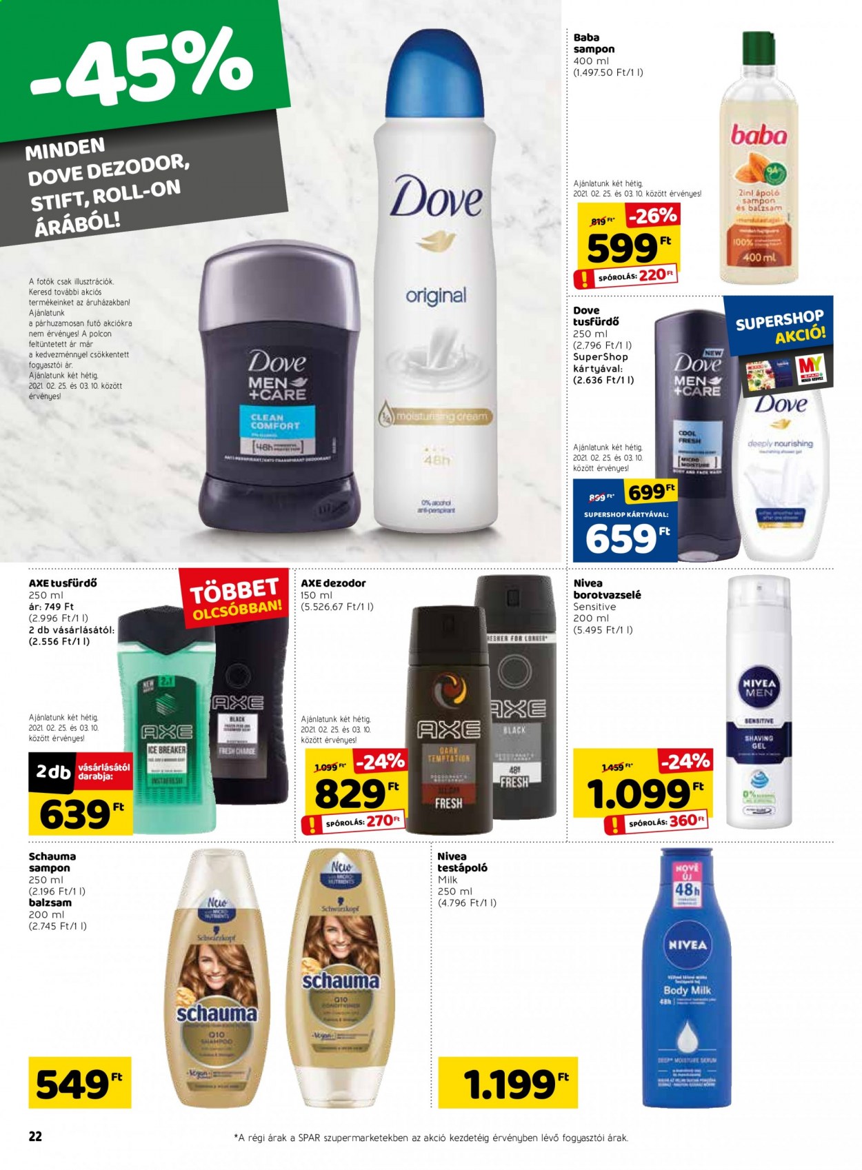 SPAR akciós újságok - 2021.02.25 - 2021.03.03. Oldal 22
