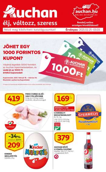 Újság Auchan - 2021.02.25 - 2021.03.03.