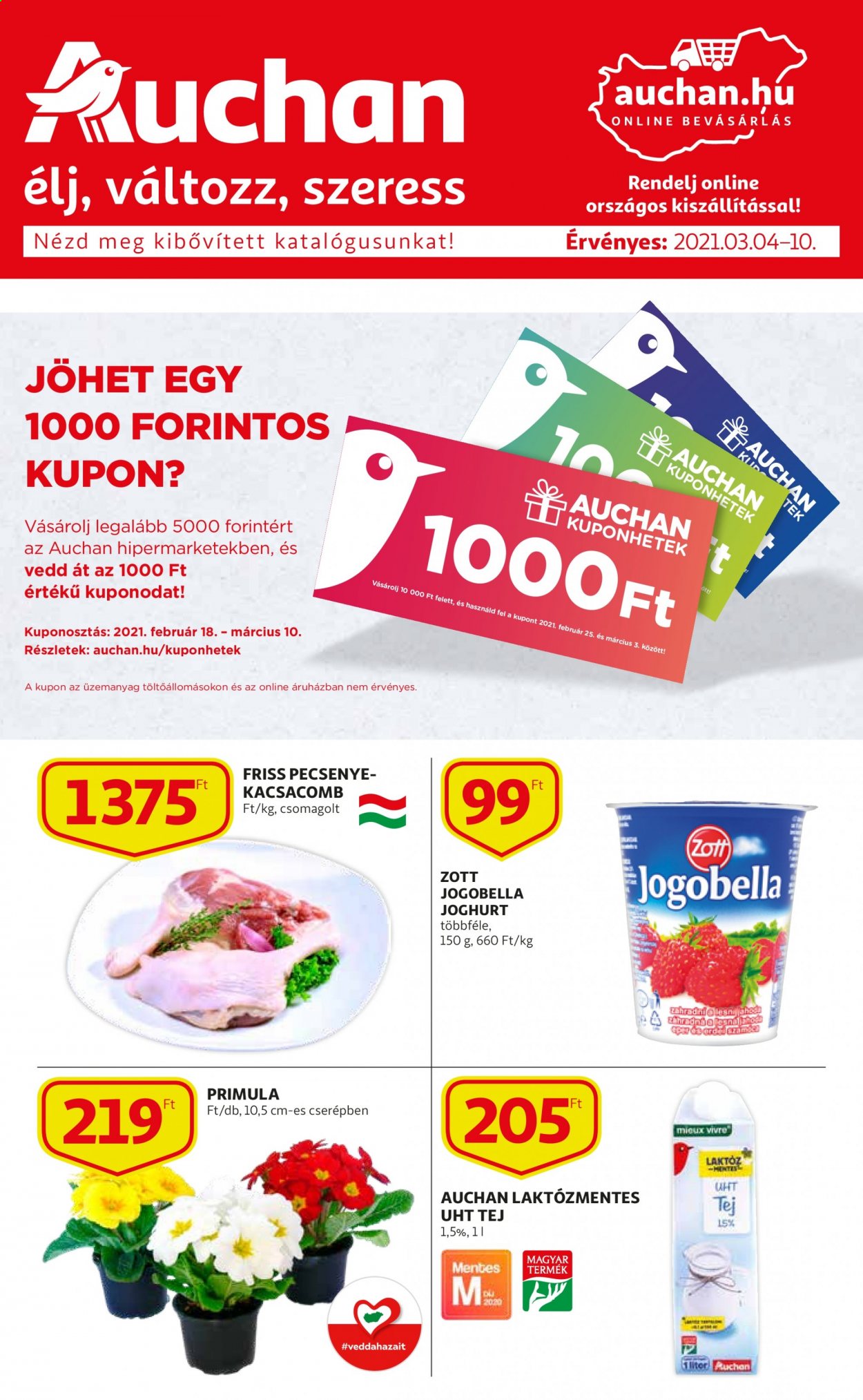 Auchan akciós újságok - 2021.03.04 - 2021.03.10. Oldal 1