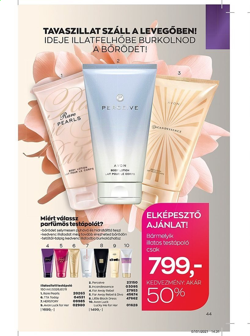 Avon akciós újságok - 2021.03.01 - 2021.03.31. Oldal 44