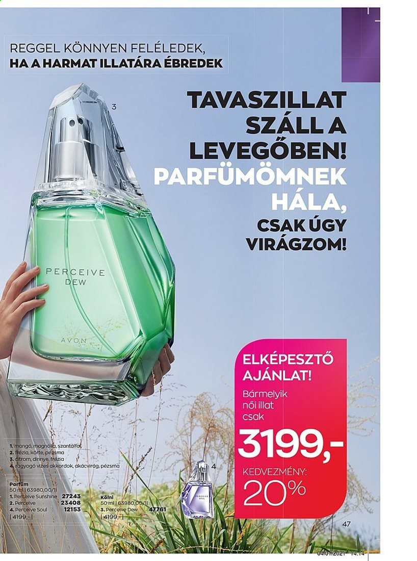 Avon akciós újságok - 2021.03.01 - 2021.03.31. Oldal 47