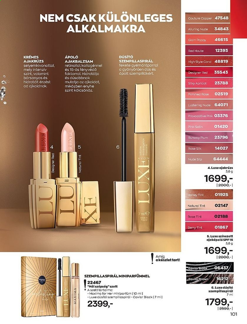 Avon akciós újságok - 2021.03.01 - 2021.03.31. Oldal 101