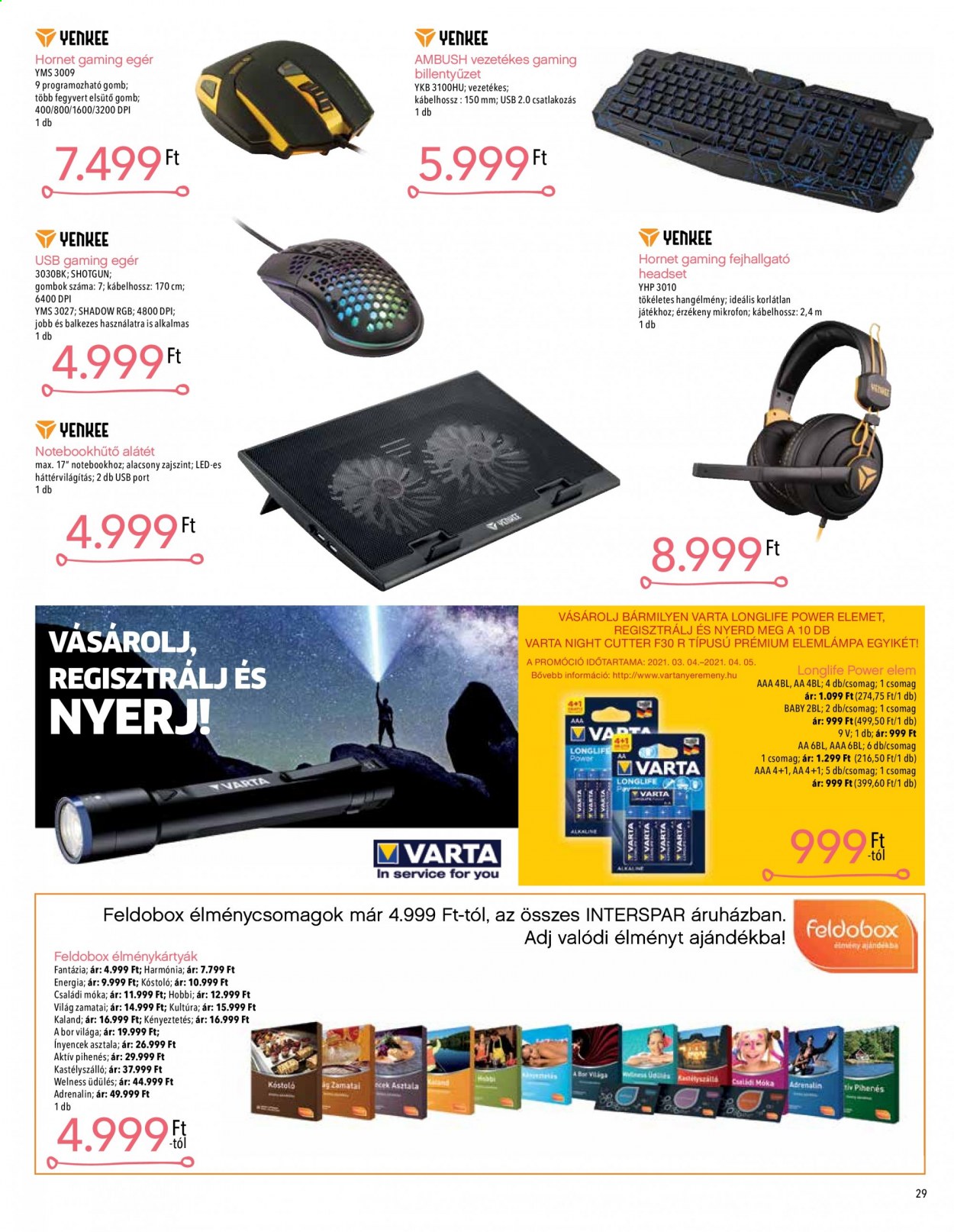 INTERSPAR akciós újságok - 2021.03.03 - 2021.04.03. Oldal 29