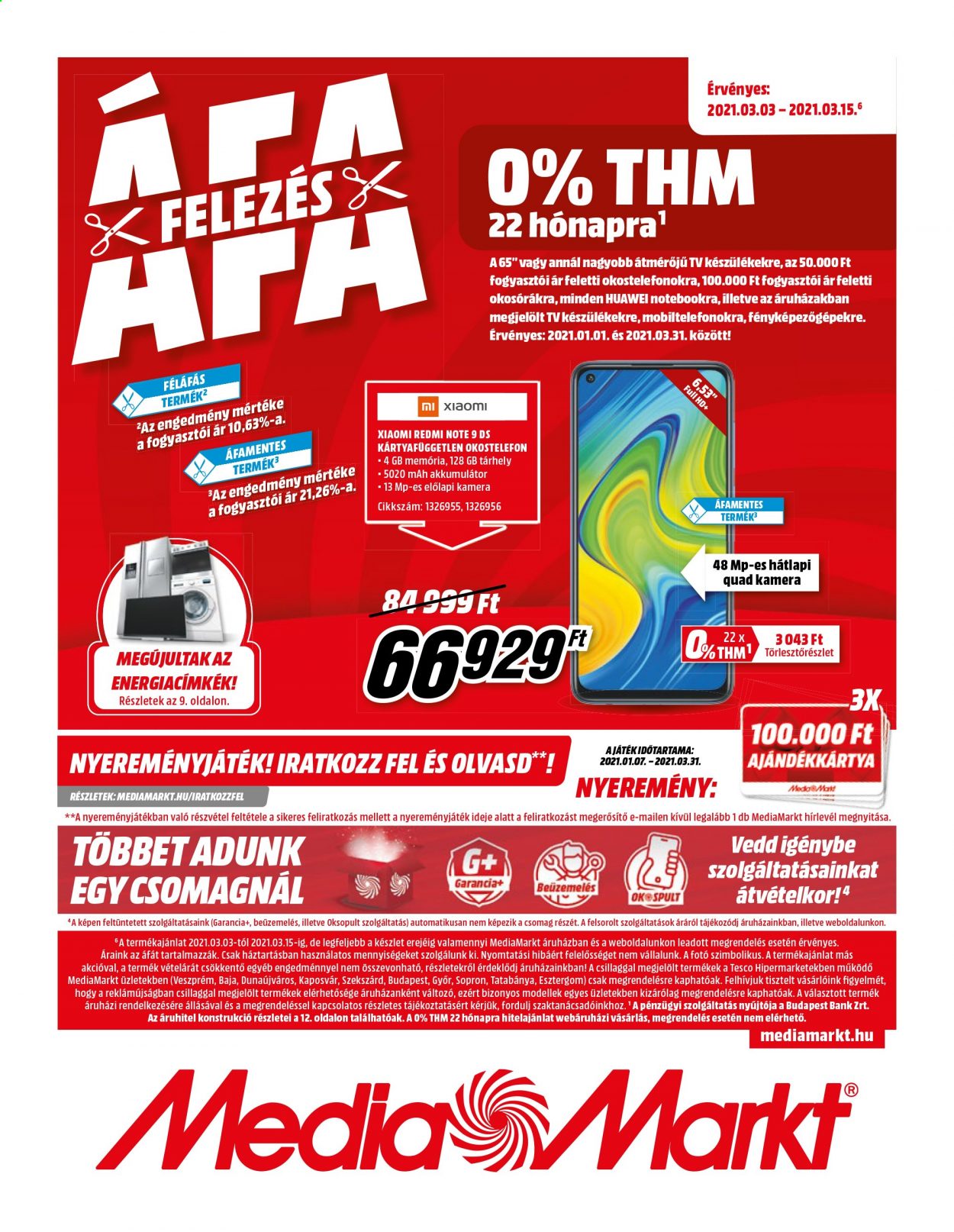 MediaMarkt akciós újságok - 2021.03.03 - 2021.03.15. Oldal 1