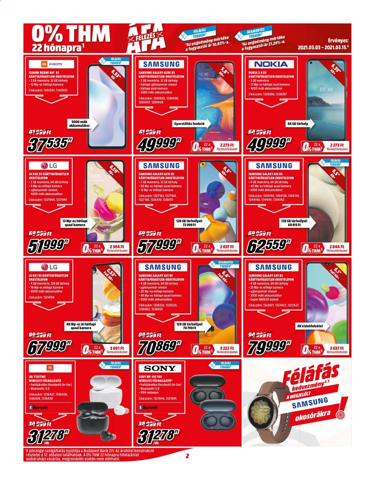 MediaMarkt akciós újságok - 2021.03.03 - 2021.03.15. Oldal 2