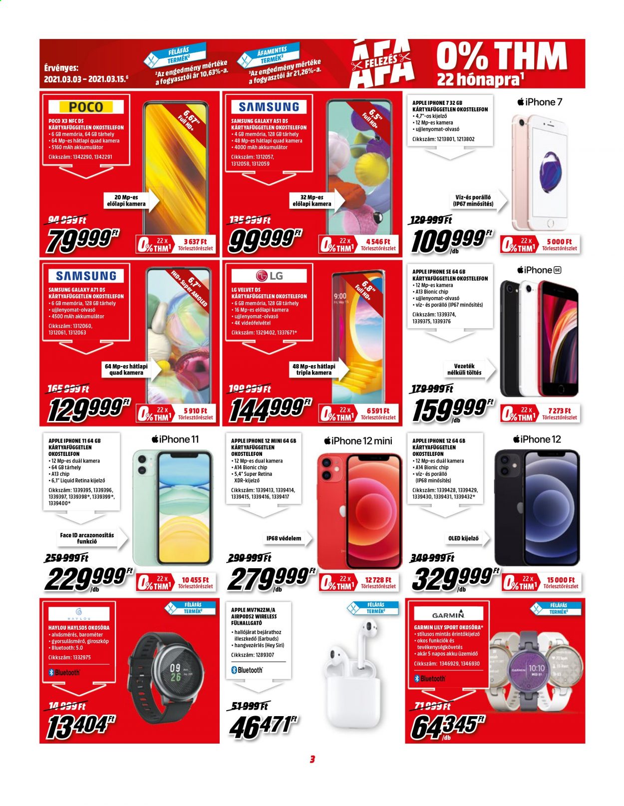MediaMarkt akciós újságok - 2021.03.03 - 2021.03.15. Oldal 3
