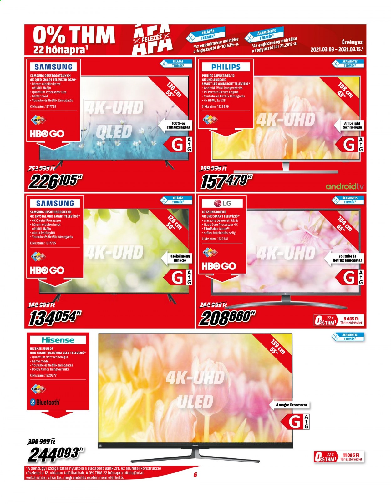 MediaMarkt akciós újságok - 2021.03.03 - 2021.03.15. Oldal 6
