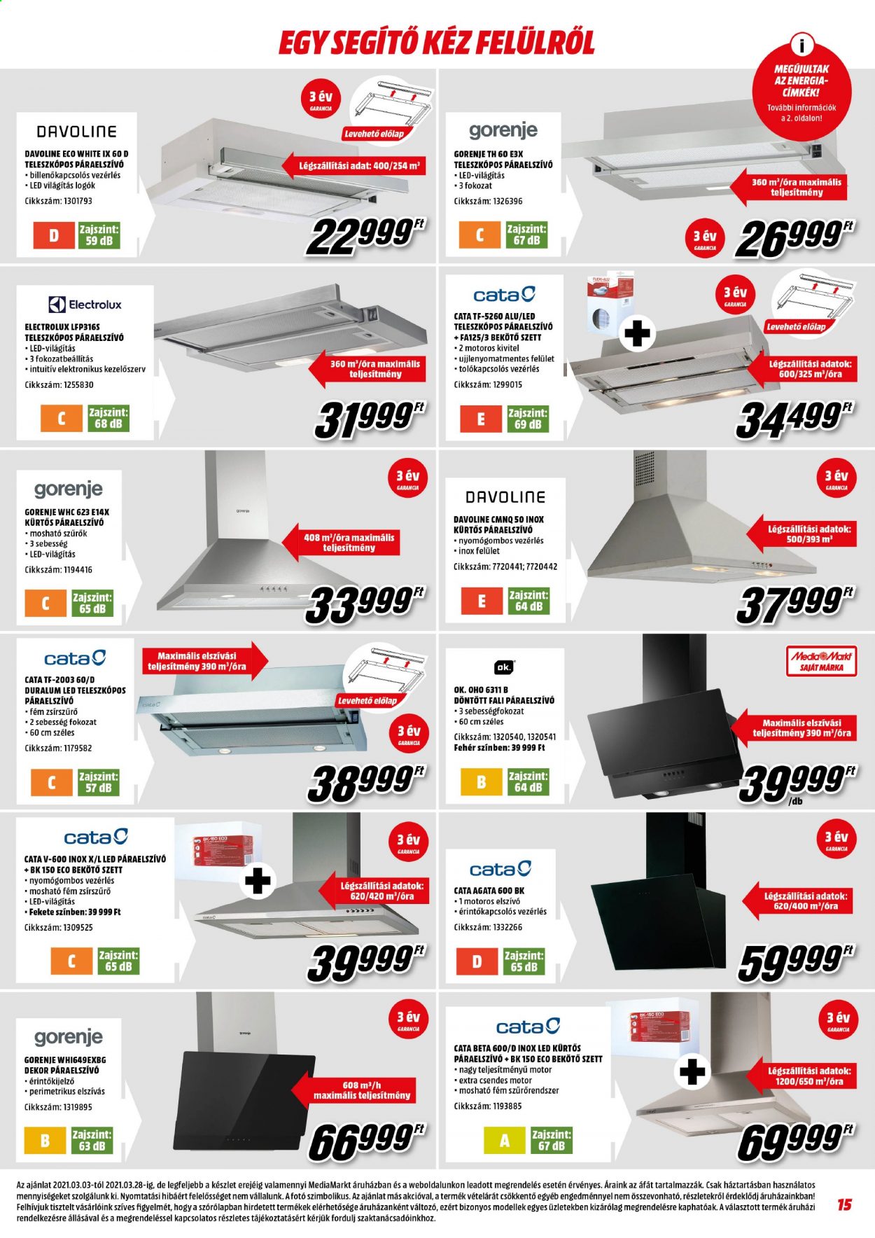 MediaMarkt akciós újságok - 2021.03.03 - 2021.03.28. Oldal 15