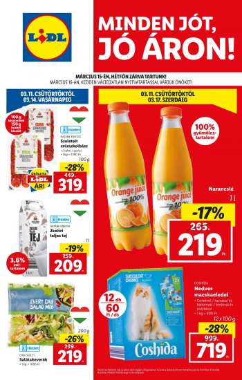 Újság Lidl - 2021.03.11 - 2021.03.17.