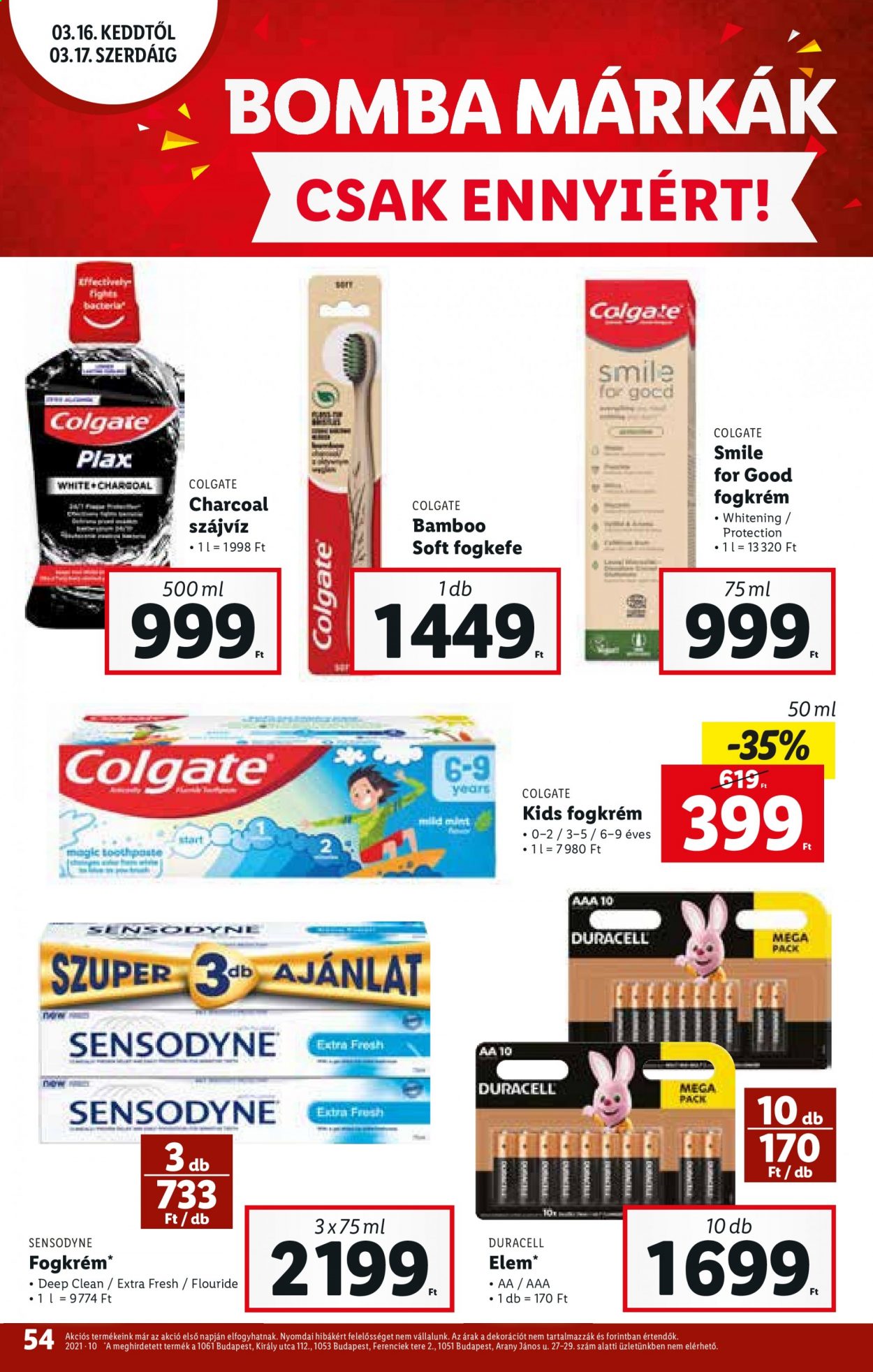 Lidl akciós újságok - 2021.03.11 - 2021.03.17. Oldal 54