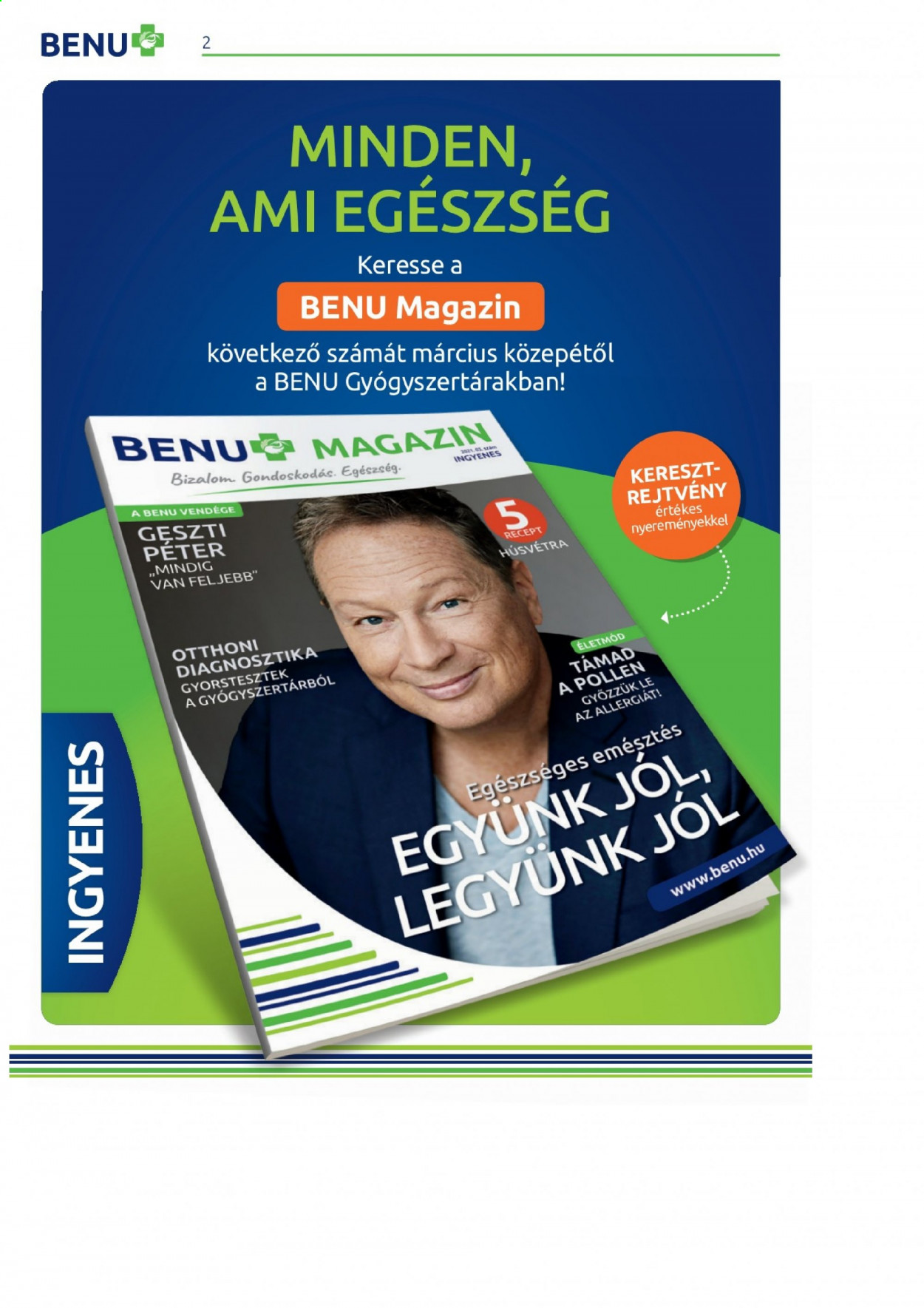 BENU Gyógyszertár akciós újságok - 2021.03.01 - 2021.03.31. Oldal 2