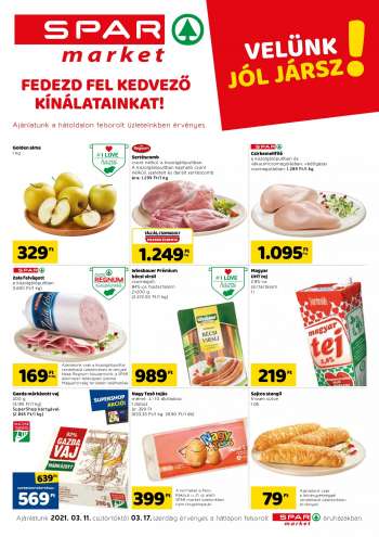 Újság SPAR market - 2021.03.11 - 2021.03.17.