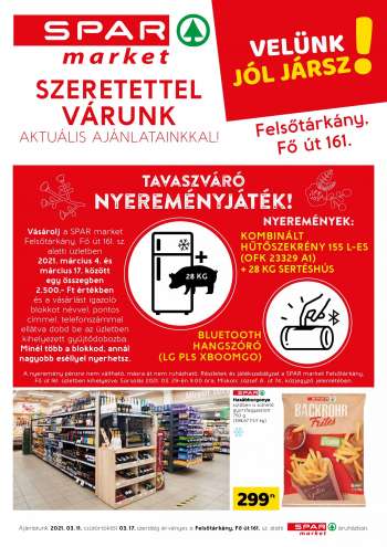 Újság SPAR market - 2021.03.11 - 2021.03.17.