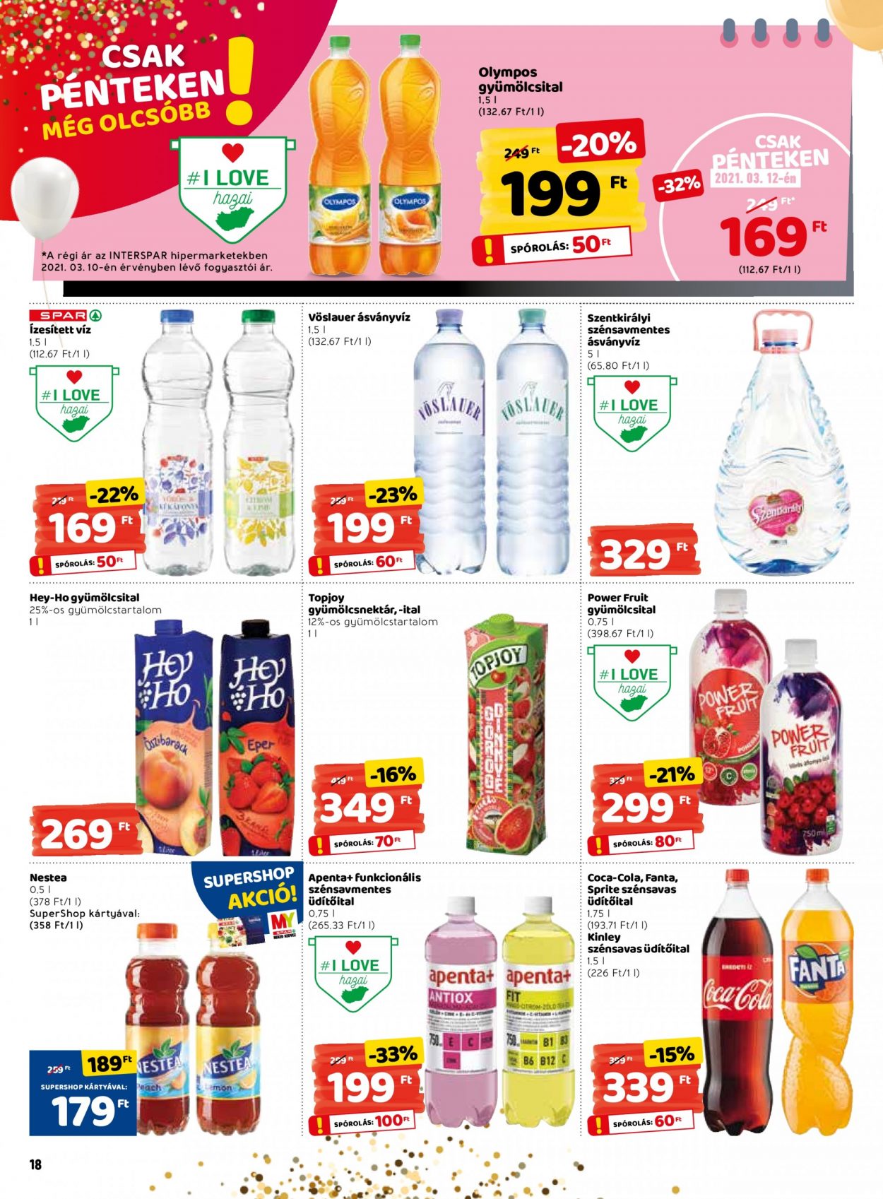 INTERSPAR akciós újságok - 2021.03.11 - 2021.03.17. Oldal 18
