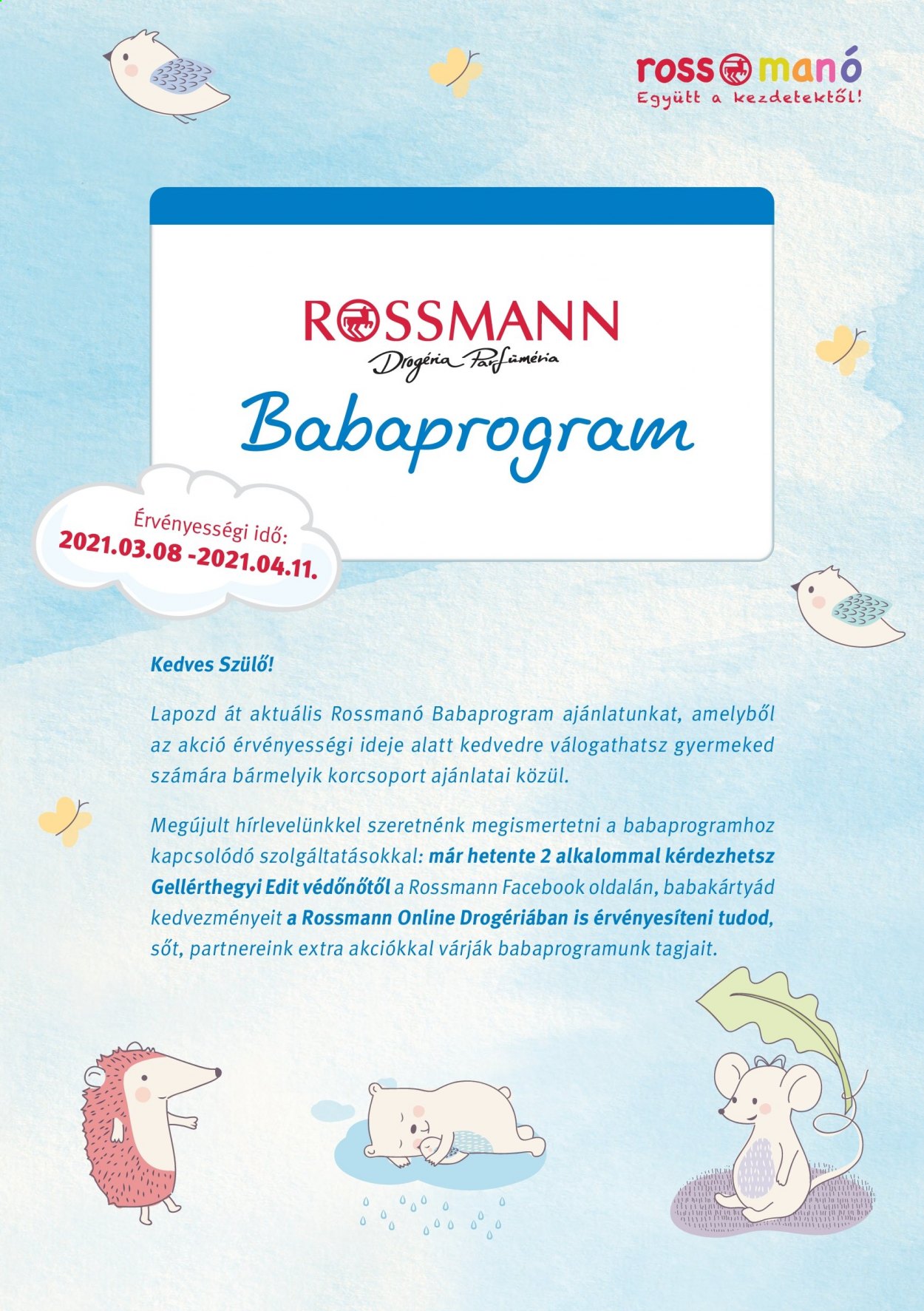 Rossmann akciós újságok - 2021.03.08 - 2021.04.11. Oldal 1