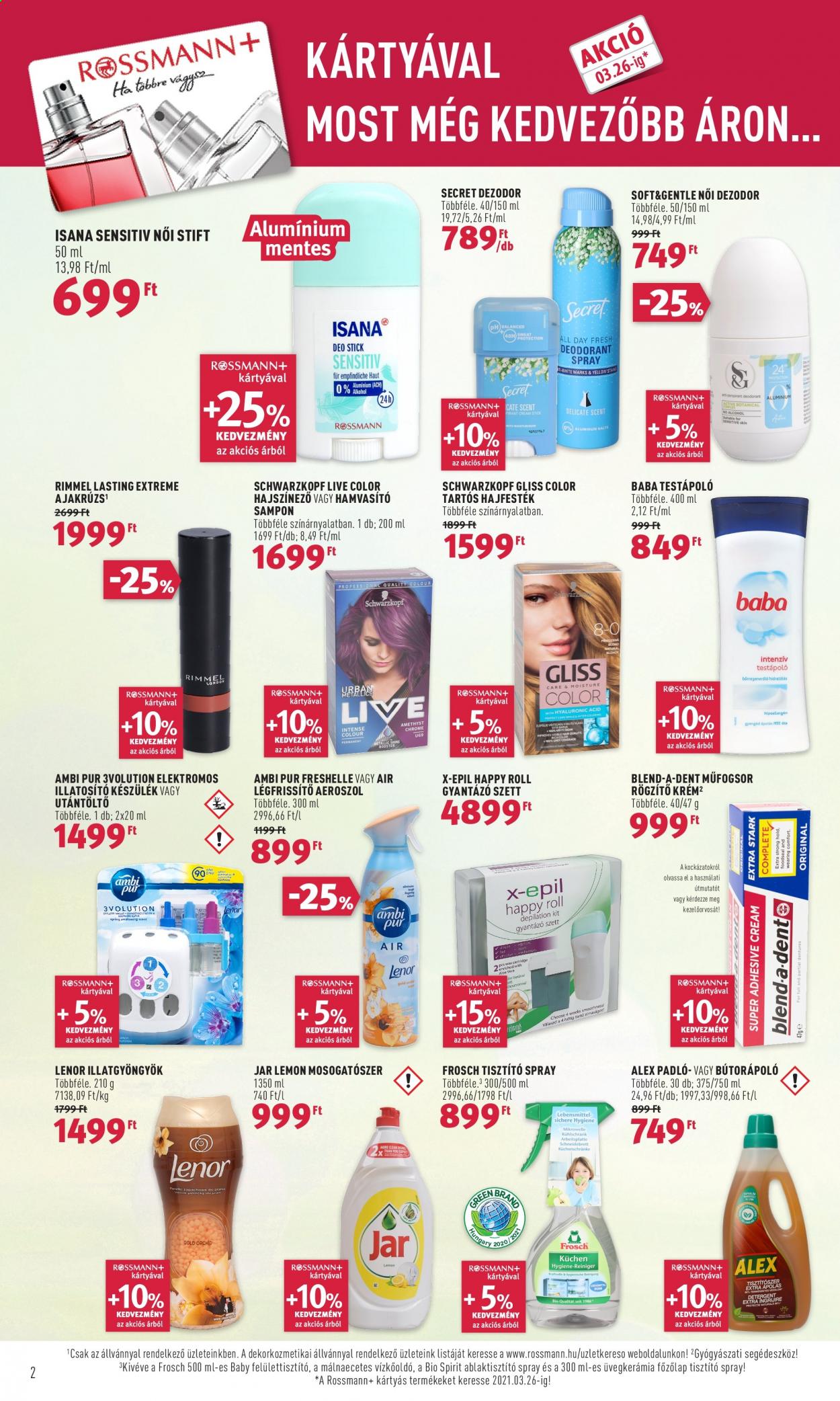 Rossmann akciós újságok - 2021.03.15 - 2021.03.19. Oldal 2