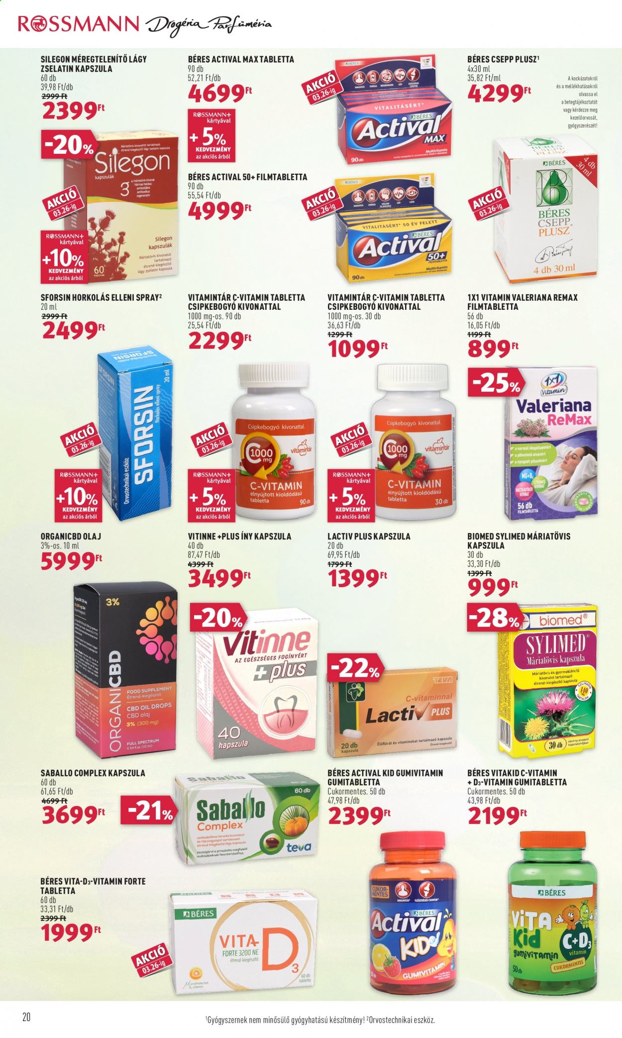 Rossmann akciós újságok - 2021.03.15 - 2021.03.19. Oldal 20