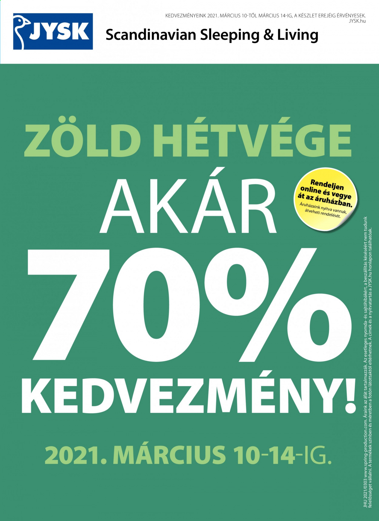 JYSK akciós újságok - 2021.03.10 - 2021.03.24. Oldal 24