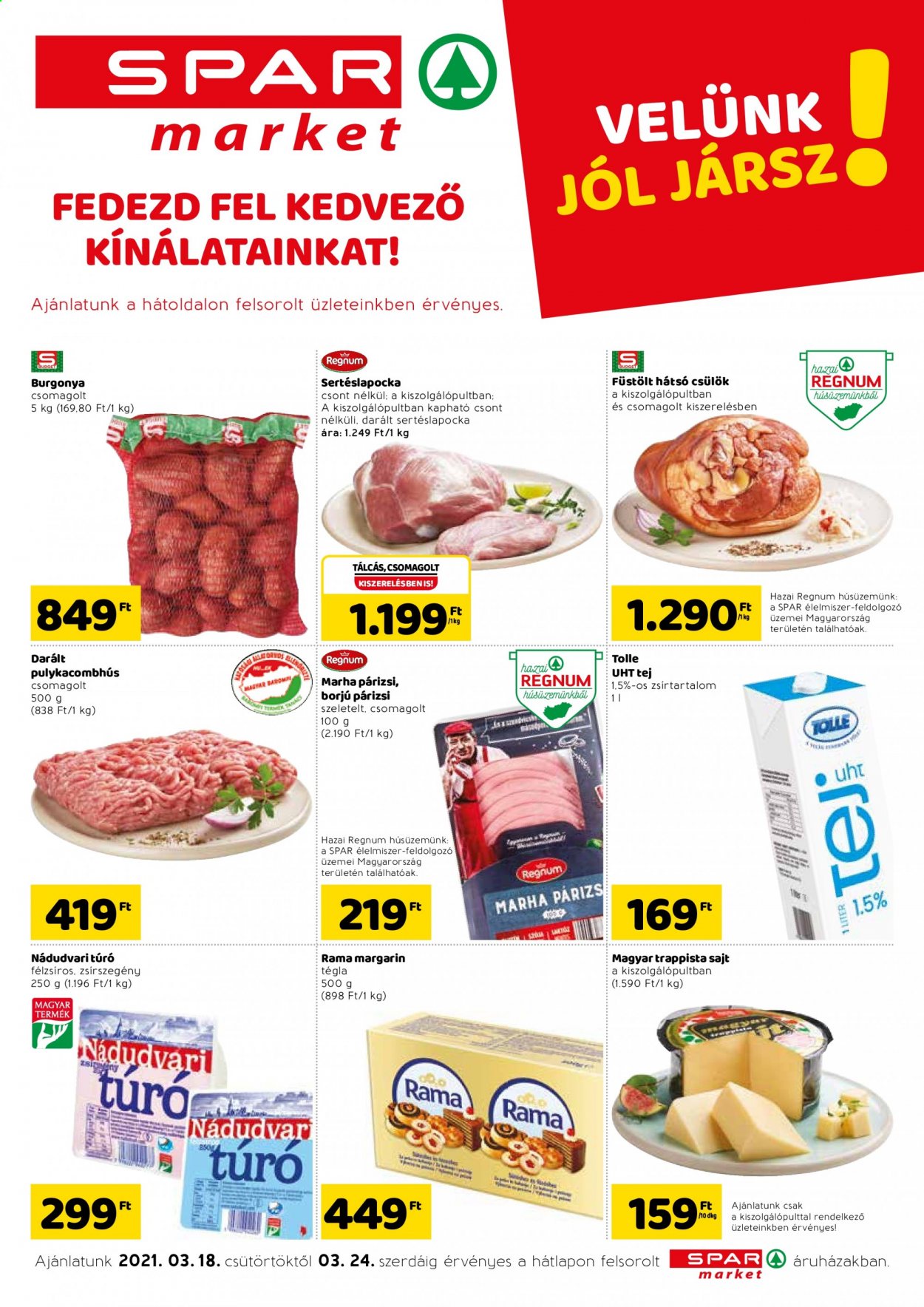 SPAR market akciós újságok - 2021.03.18 - 2021.03.24. Oldal 1