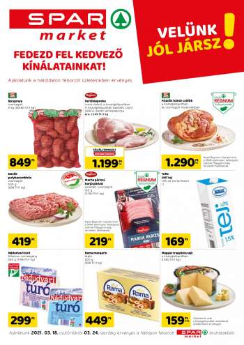 Újság SPAR market - 2021.03.18 - 2021.03.24.