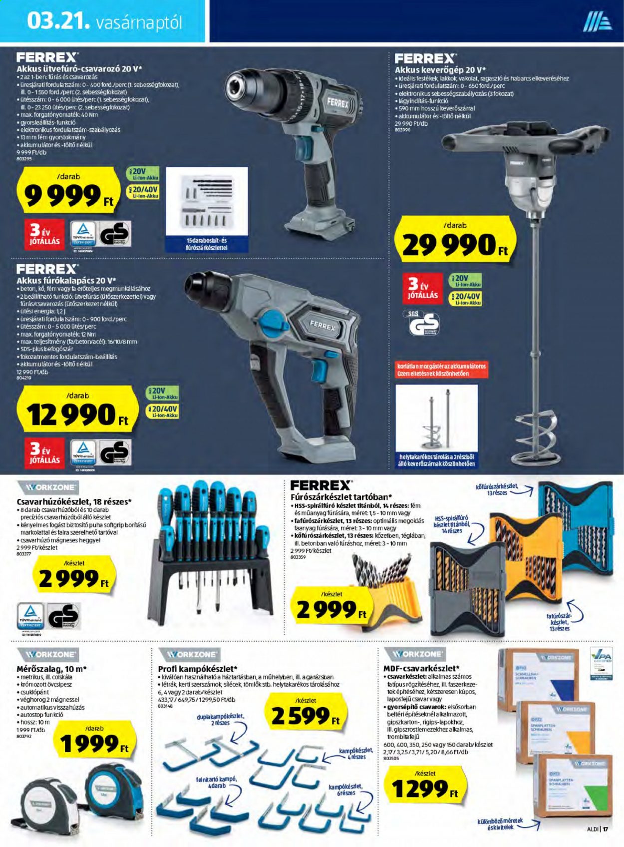 Aldi akciós újságok - 2021.03.18 - 2021.03.24. Oldal 17