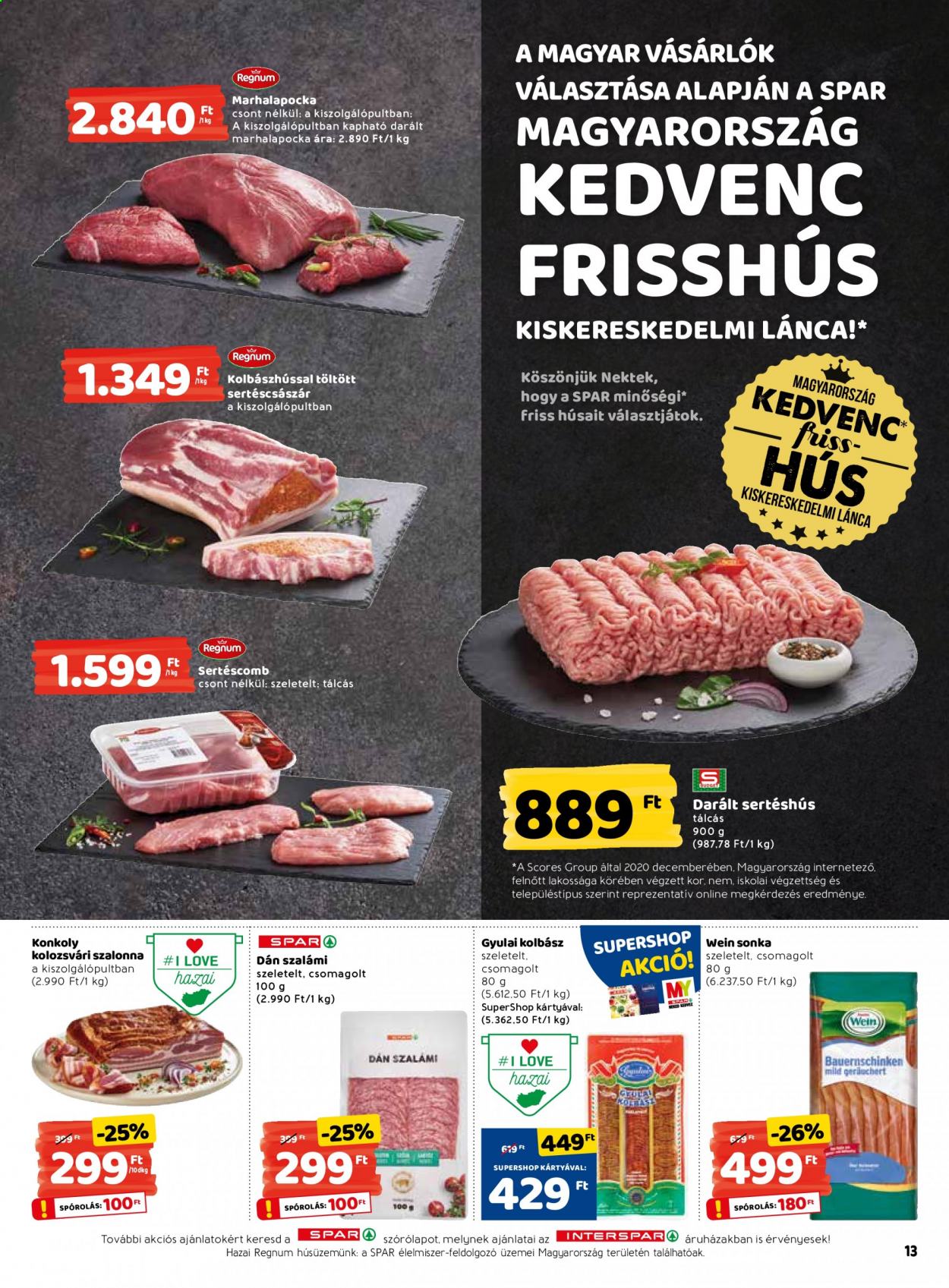 INTERSPAR akciós újságok - 2021.03.18 - 2021.03.24. Oldal 13