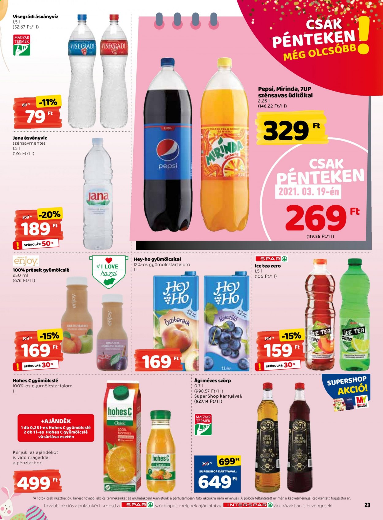 INTERSPAR akciós újságok - 2021.03.18 - 2021.03.24. Oldal 23