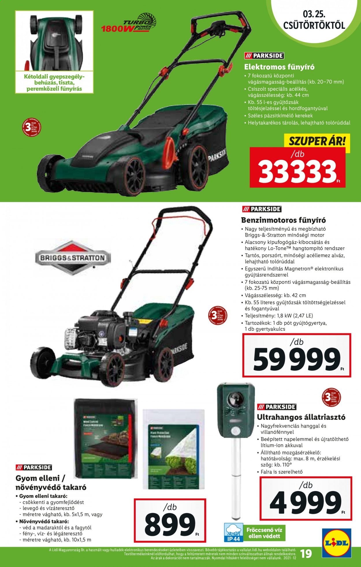 Lidl akciós újságok - 2021.03.25 - 2021.03.30. Oldal 19