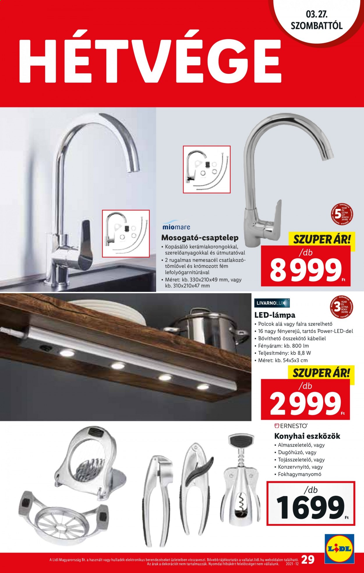 Lidl akciós újságok - 2021.03.25 - 2021.03.30. Oldal 29