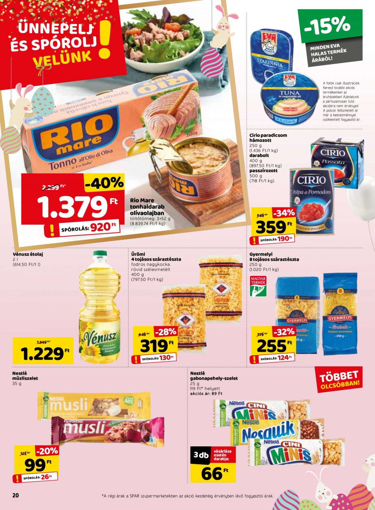 SPAR akciós újságok - 2021.03.25 - 2021.04.03. Oldal 20