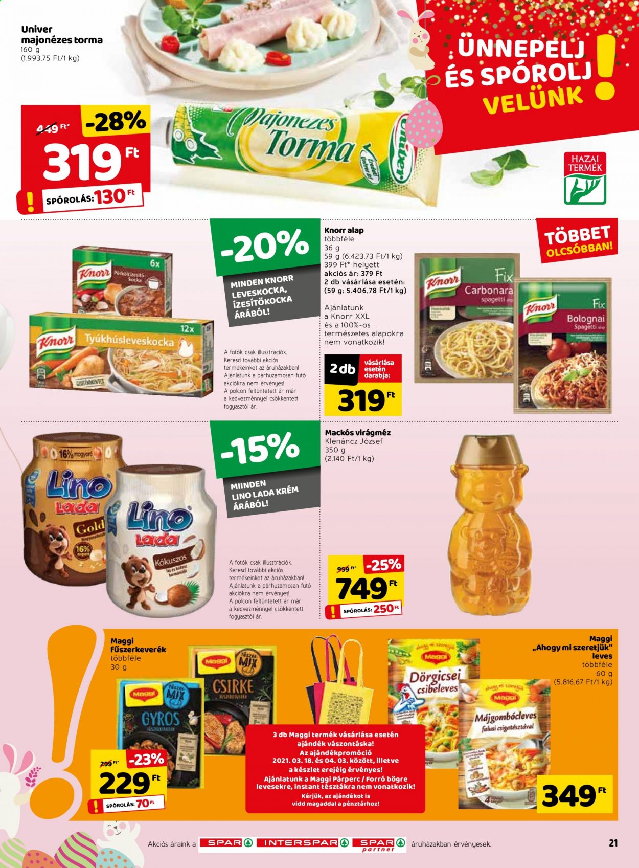 SPAR akciós újságok - 2021.03.25 - 2021.04.03. Oldal 21