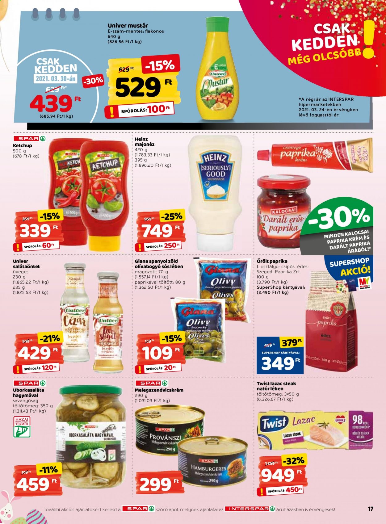 INTERSPAR akciós újságok - 2021.03.25 - 2021.04.03. Oldal 17