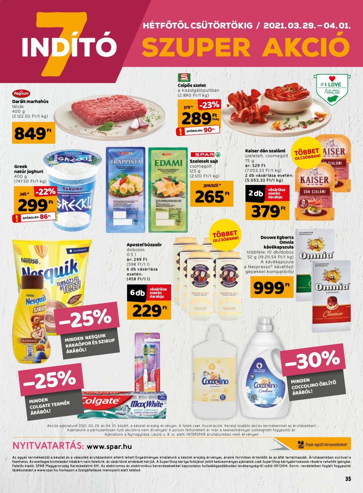 INTERSPAR akciós újságok - 2021.03.25 - 2021.04.03. Oldal 35