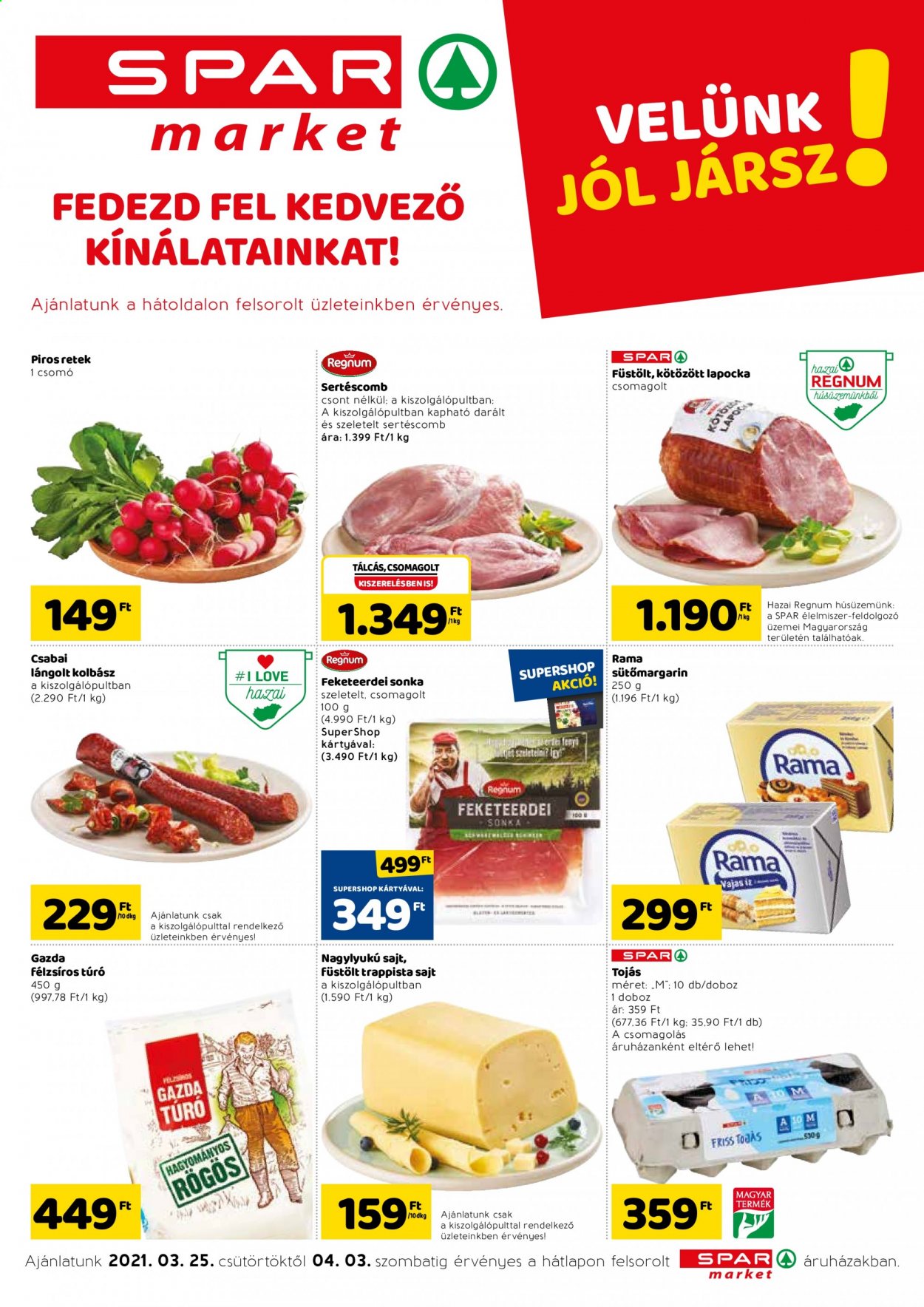 SPAR market akciós újságok - 2021.03.25 - 2021.04.03. Oldal 1