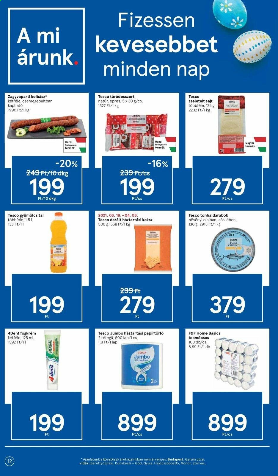 TESCO akciós újságok - 2021.03.25 - 2021.03.29. Oldal 12