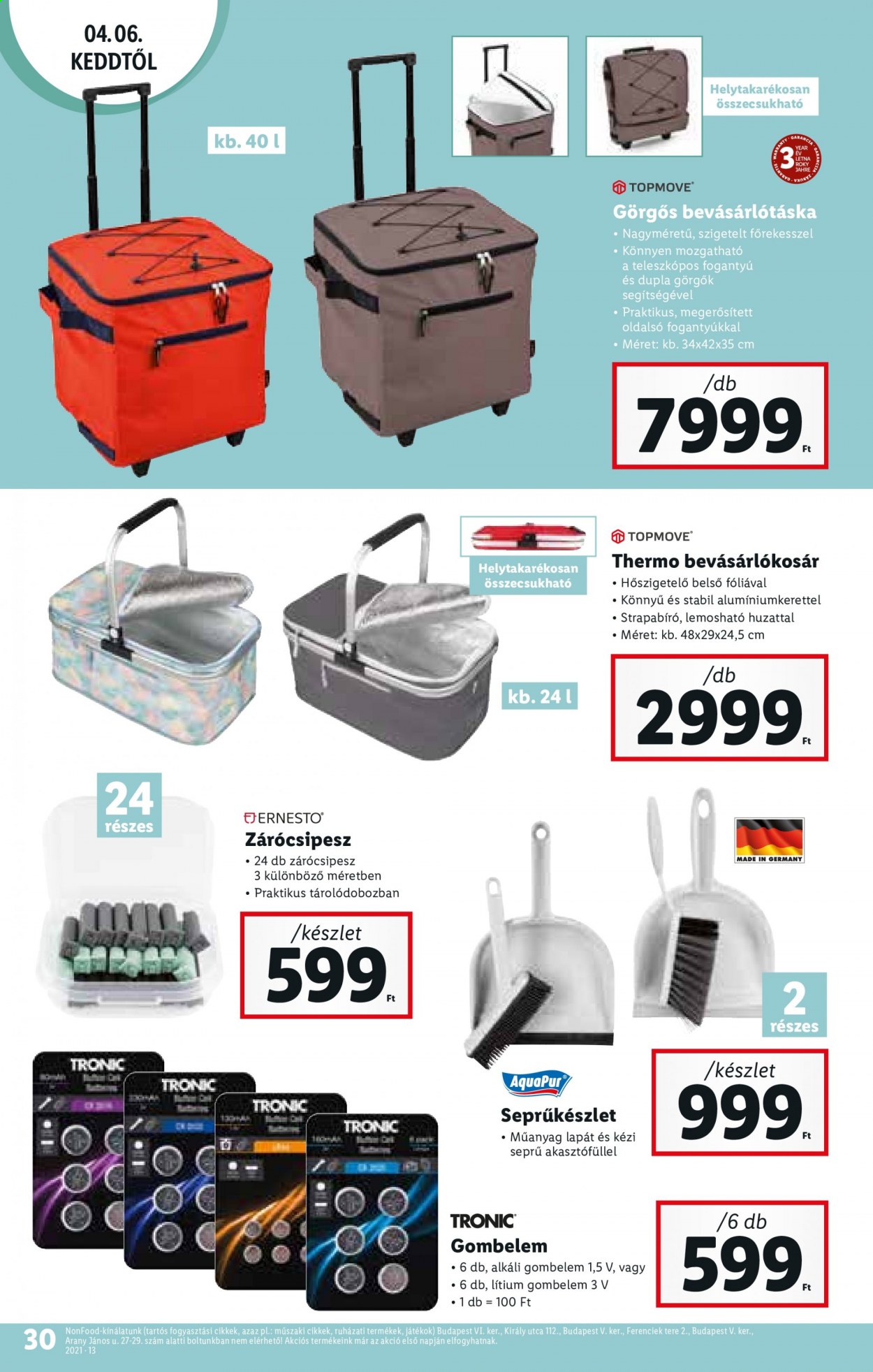 Lidl akciós újságok - 2021.03.31 - 2021.04.07. Oldal 30