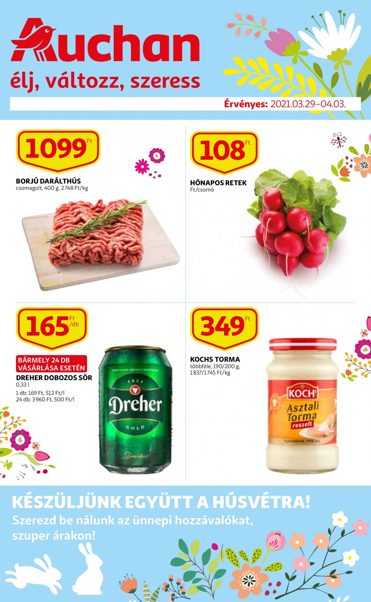Auchan akciós újságok - 2021.03.29 - 2021.04.03. Oldal 1