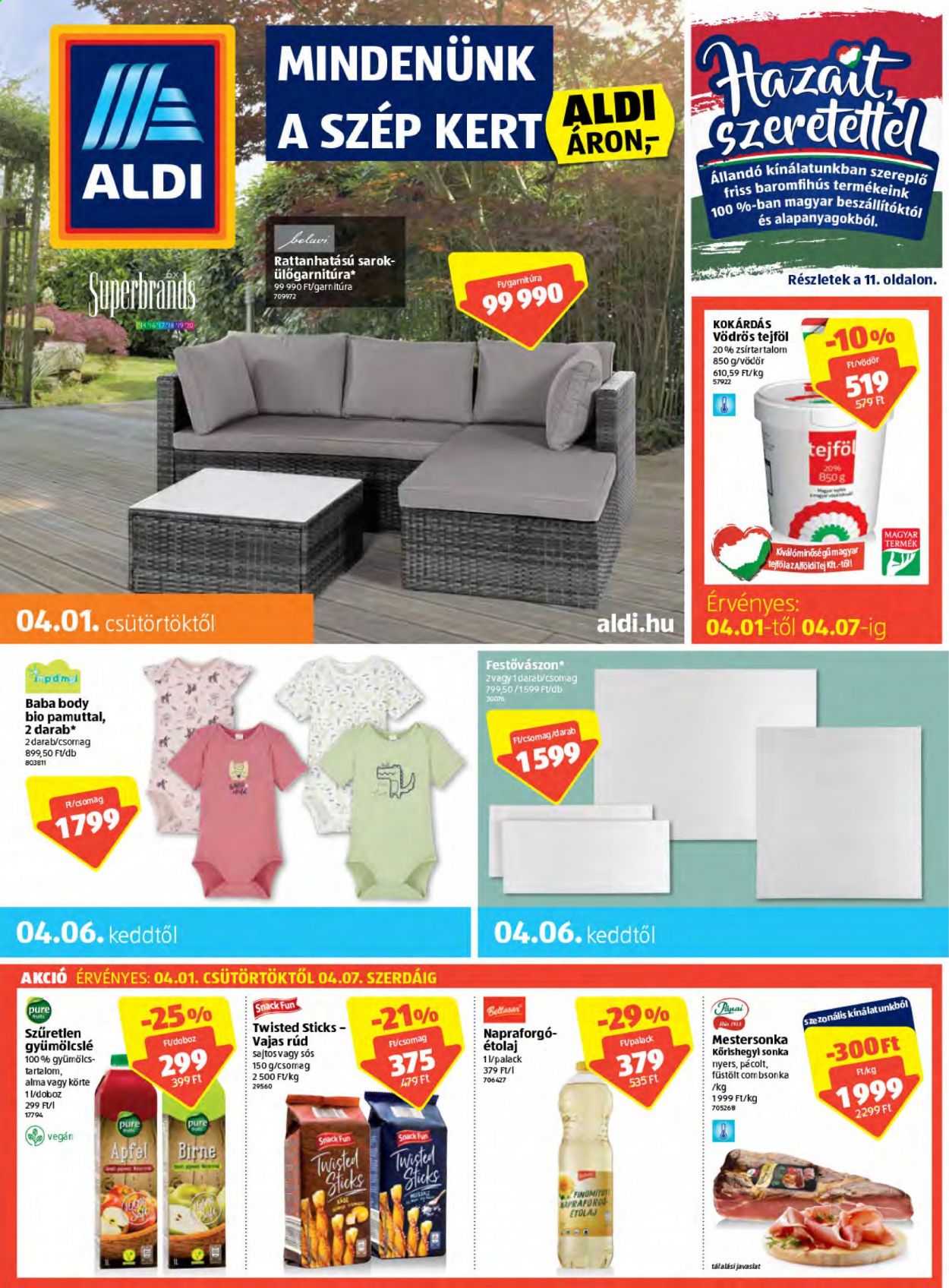 Aldi akciós újságok - 2021.04.01 - 2021.04.07. Oldal 1