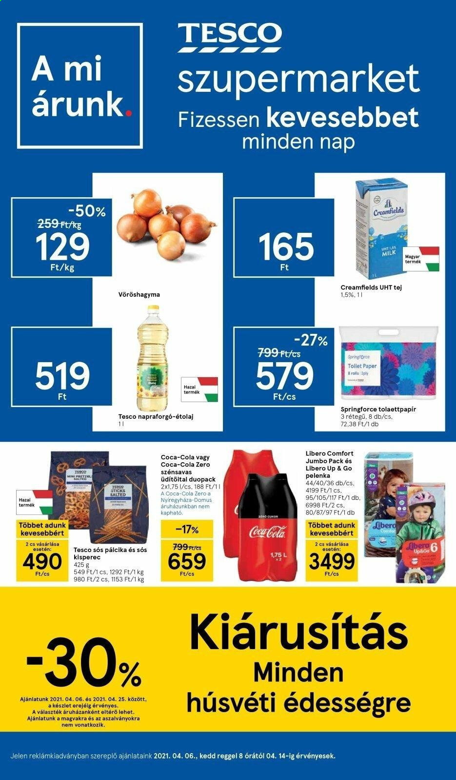 TESCO akciós újságok - 2021.04.06 - 2021.04.14. Oldal 1