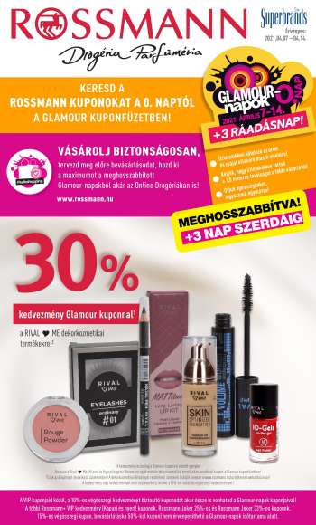 Újság Rossmann - 2021.04.07 - 2021.04.14.