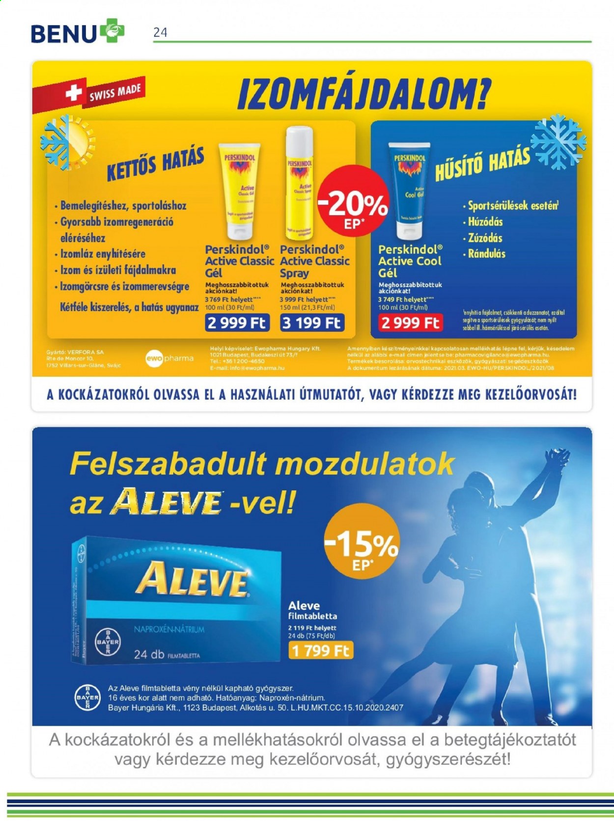 BENU Gyógyszertár akciós újságok - 2021.04.01 - 2021.04.30. Oldal 24