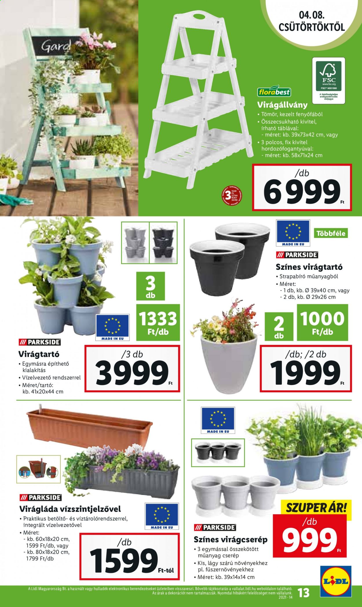 Lidl akciós újságok - 2021.04.08 - 2021.04.14. Oldal 13
